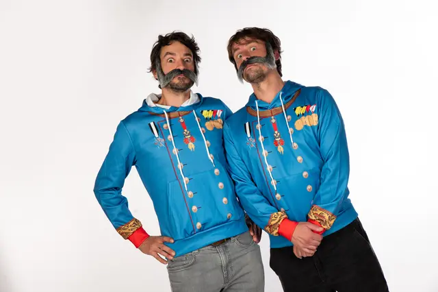 Ronald Posch (l.) und David Kraxner, ein Autorenduo mit viel Humor und Wissen | Foto: Fotostudio Lola