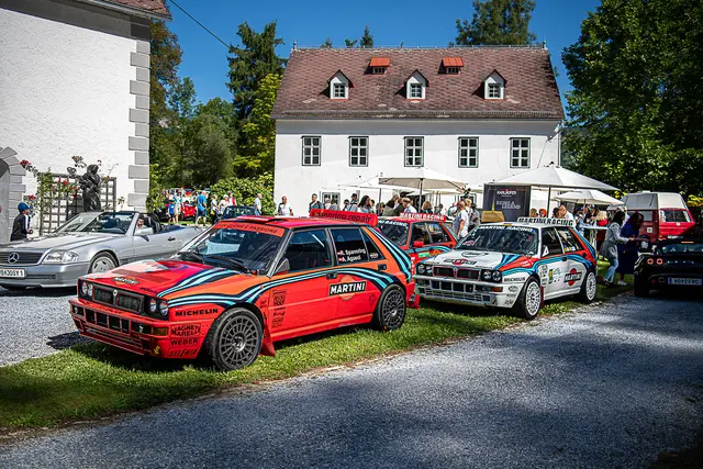 Klassiker und historische Rennwägen beim Treffen auf Gut Gallmannsegg | Foto: Schönbacher