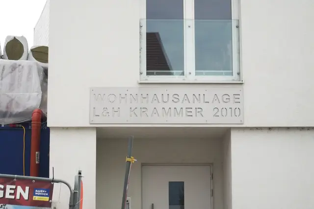 Heute-Foto: Eingangsbereich zur Wohnhausanlage. | Foto: B. Hofmann