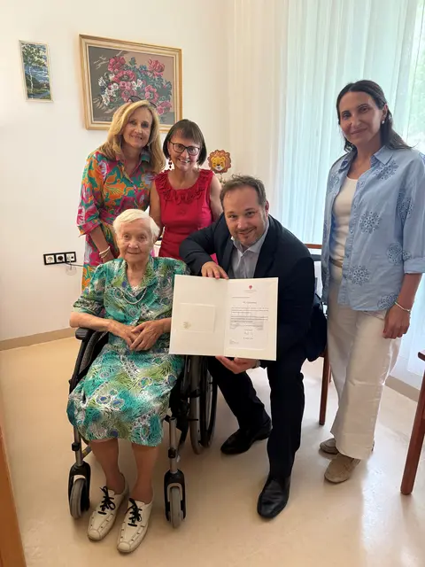 Rosa Rieder feierte bereits ihren 90. Geburtstag.  | Foto: BV19