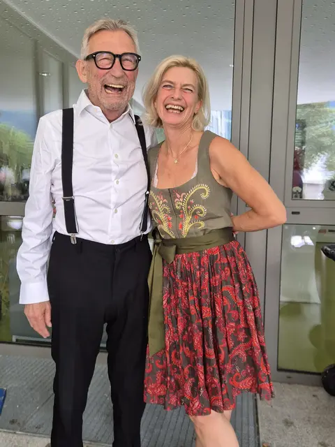 Heinz Marecek mit Intendantin Michaela Reith. | Foto: Sommertheater