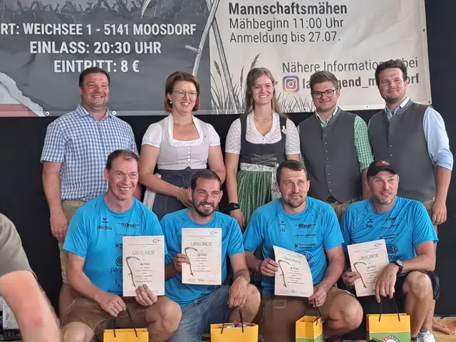 Die "verschärften Almtaler" freuen sich über den zweiten Platz. | Foto: Rapperstorfer