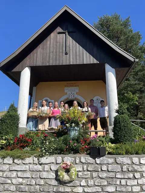 Bei der Schablbauerkapelle in Voitsberg fand die Kräutersegnung statt. | Foto: Landjugend Voitsberg