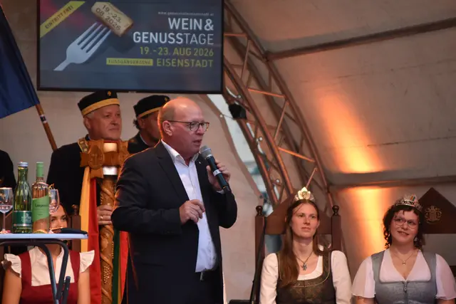 Andreas Liegenfeld, Präsident des Burgenländischen Weinbauverbandes  | Foto: Dorottya Fejes/MeinBezirk