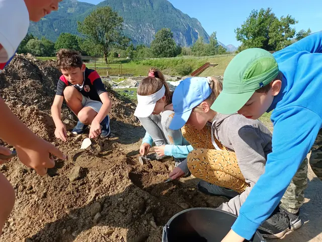 Aktiv bei der Schaugrabung | Foto: Aguntum