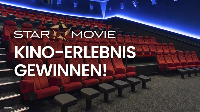 Gewinne ein exklusives Star Movie Kinoerlebnis! Film deiner Wahl + Popcorn &amp; Getränke für 30 Personen. Jetzt beim Kino Gewinnspiel mitmachen! | Foto: Star Movie