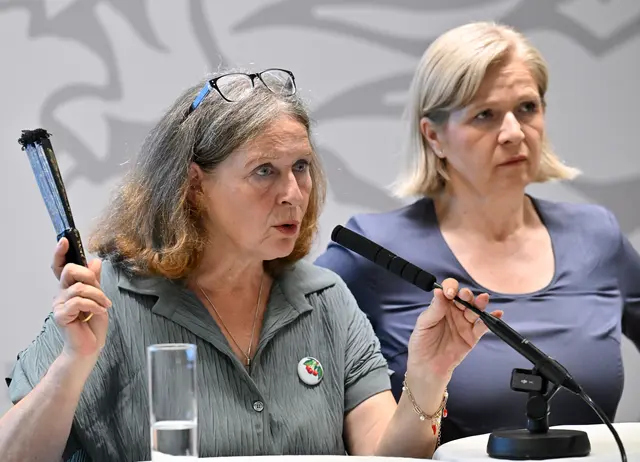 Einig über die weitere Zusammenarbeit: Judith Schwentner (r.) und Elke Kahr. | Foto: APA-Images / APA / HANS KLAUS TECHT