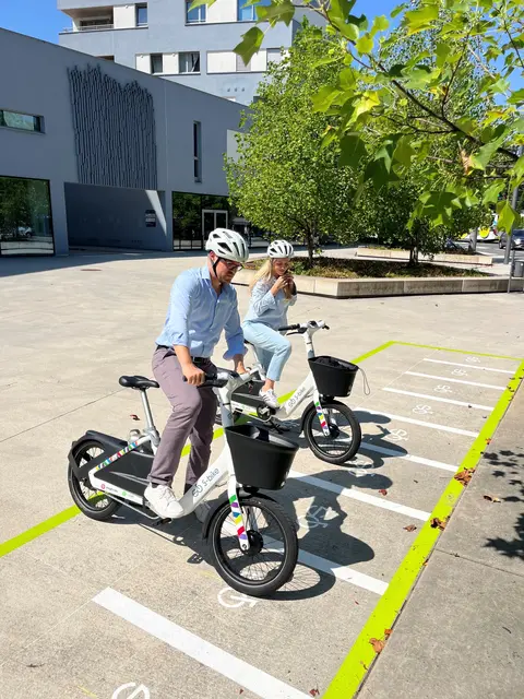 Die S-bike Station beim Quartier Riedenburg | Foto: Salzburg Verkehr/Kaufmann