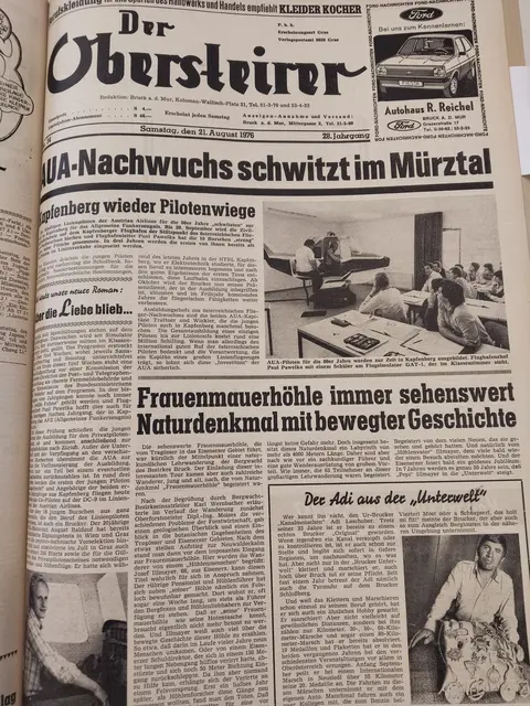 Der Obersteirer, Ausgabe vom 21. August 1976. | Foto: MeinBezirk