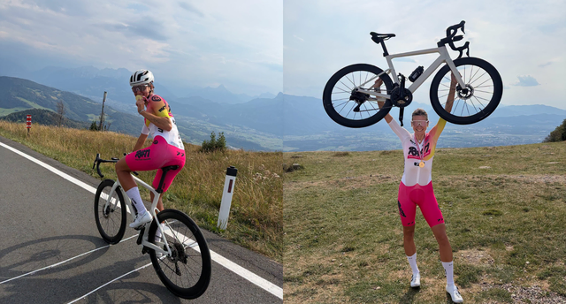 Chiara Szolderits aus Wernberg sicherte sich bei ihrem ersten Bergzeitfahren gleich den österreichischen Staatsmeistertitel. | Foto: Privat