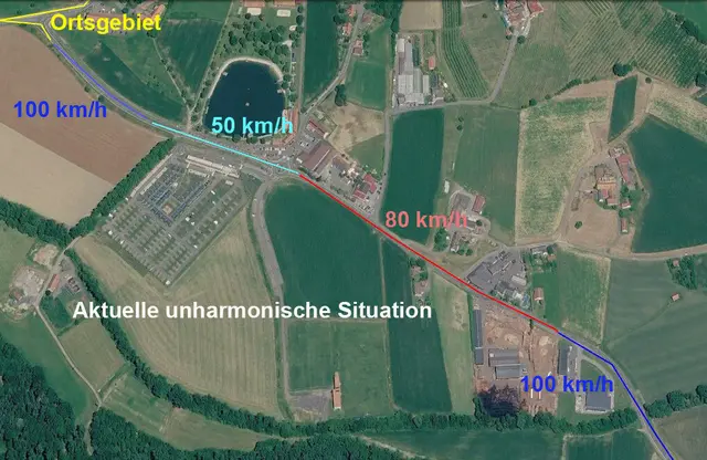 Die unterschiedlichen Geschwindigkeiten werden Kritisiert. | Foto: Grafik: W. Preitler