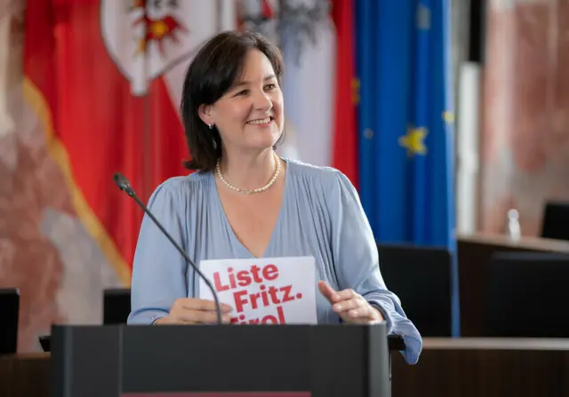 Andrea Haselwanter-Schneider von der Liste Fritz kritisiert den Umgang der ÖVP mit öffentlichen Spitzenposten. | Foto: Liste Fritz