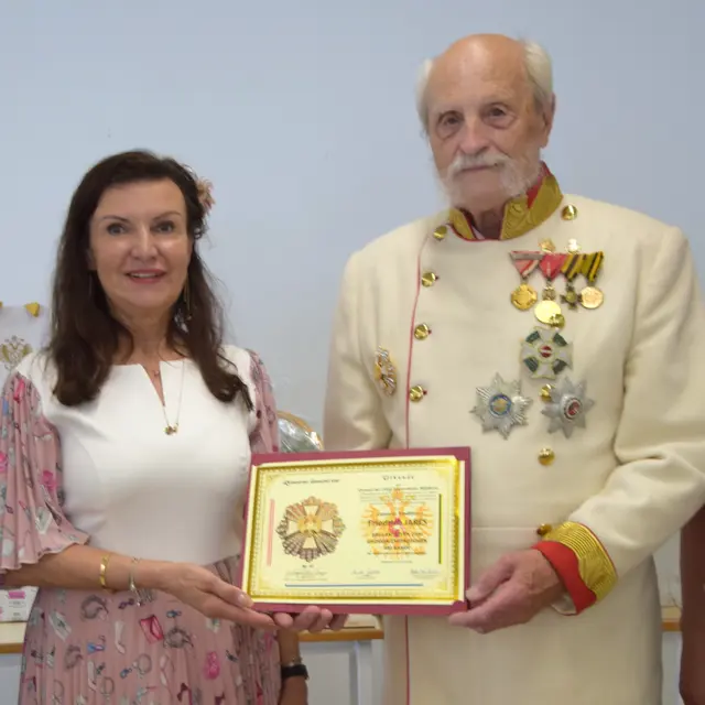Herta Margarete Habsburg-Lothringen mit Friedrich Jares | Foto: ÖKB