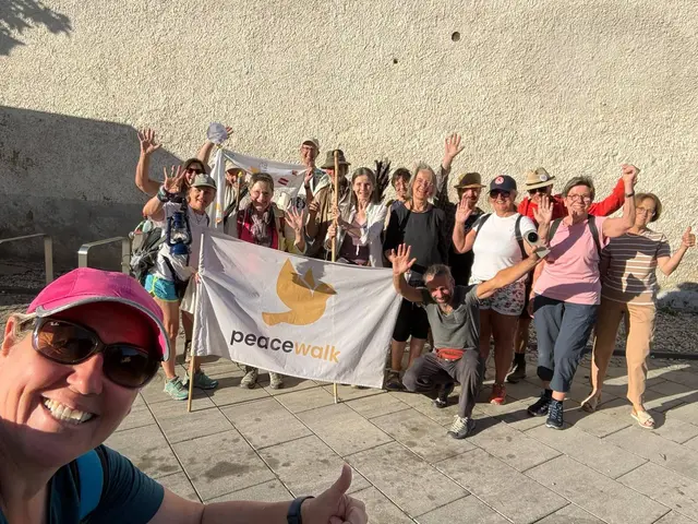 Start zur letzten Etappe Peacewalk in Österreich