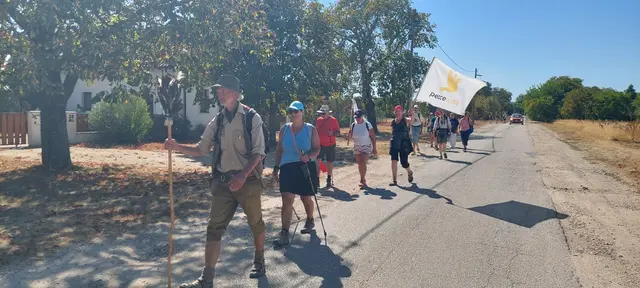 ...Peacewalk Pilgergruppe in Albertkásmérpuszta (HU)