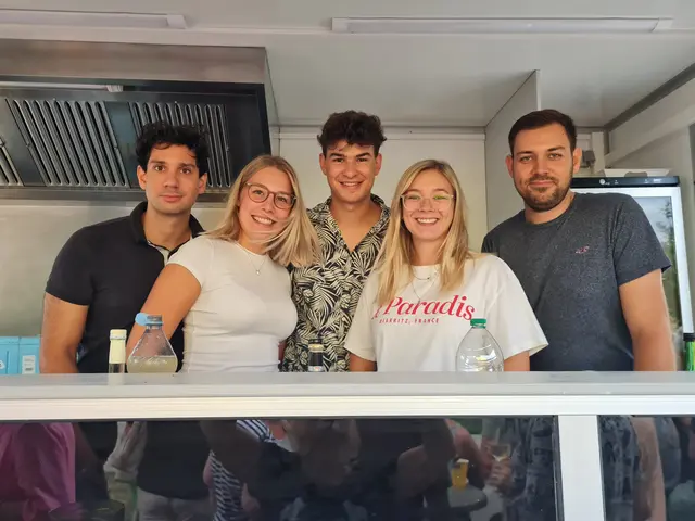 Marko Flor, Juliane Polak, Simon Hirtl, Nadine Böhm und Benjamin Hymer