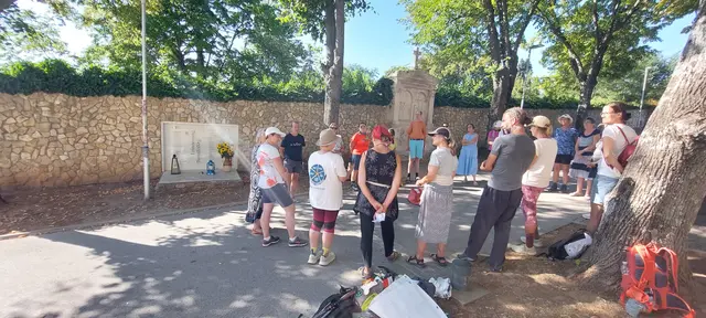 Innehalten &amp; Friedensgebet an der "Holocaust Gedenkstätte"