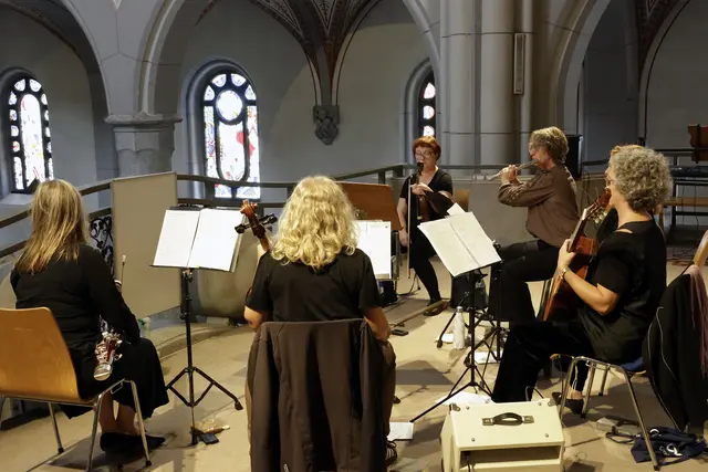 Auch die „Engelen“ (ehemals: Die Saligen) sorgten für einen stimmungsvollen musikalischen Rahmen. | Foto: MG Telfs/Pichler