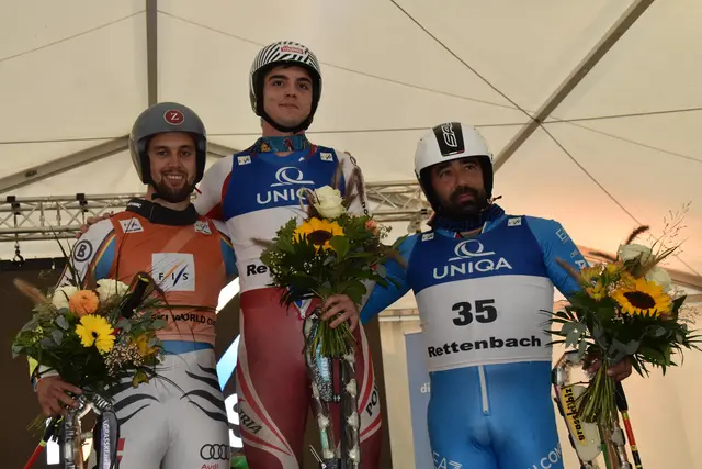 Die Top drei bei den Herren: Marcel Knapp, Leopold Schön, Lorenzo Gritti. | Foto: MeinBezirk/Michael Strini