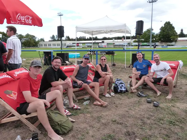 Strandfeeling am Stoober Sportplatz. | Foto: Vanessa Wittmann