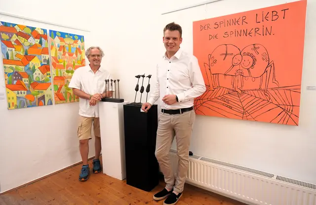 Josef Lederer, Fürstenfelds Kulturreferent Gregor Sommer. | Foto: Waltraud Wachmann