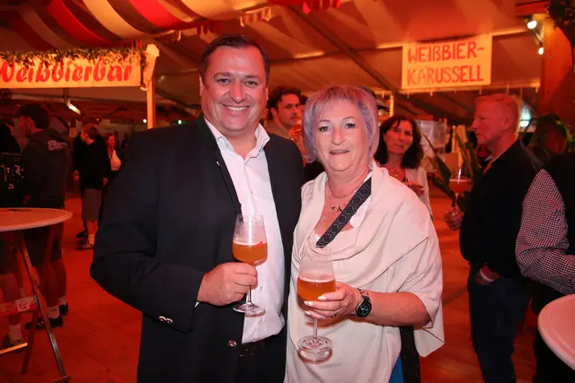 Matthäus Stadler und Sonja Widmann (Werbegemeinschaft).