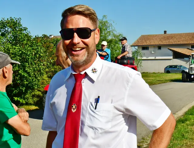 Obmann Florian Fuchs ist begeistert über den Ansturm....