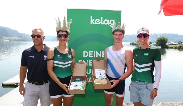 Queen &amp; King of the Lake 2026: Magdalena Lobnig von der VST-Sektion Rudern und Aljaž Kunstelj vom Ruderverein VK Bled aus Slowenien | Foto: VST Rudern