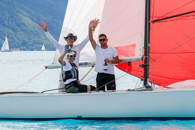 Das deutsche Team Donald Lippert, Phyllis Lippert und Sven Rikwald sicherte sich den Sieg. | Foto: Schanda