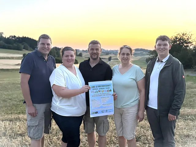 Franz Xaver Broidl (Hauptbezirksobmann Krems NÖ BB), Dagmar Kohl (Bezirksbäuerin Krems), Franz Stöger (Teilbezirksobmann Krems NÖ BB, Organisator), Anita Heiderer (Gebietsbäuerin Krems/Donau), Julian Geistberger (Landjugendobmann Bezirk Gföhl) | Foto: zVg