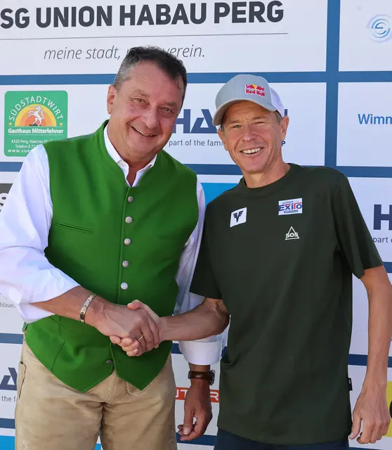 Bürgermeister Anton Froschauer und Andreas Goldberger. | Foto: Gerhard Rumetshofer