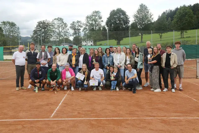 Abschluss der Vereinsmeisterschaften am Tennisplatz Obdach.