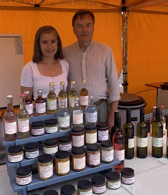 Romana und Norbert Ring am Slow-Food-Markt in Horn. | Foto: zVg