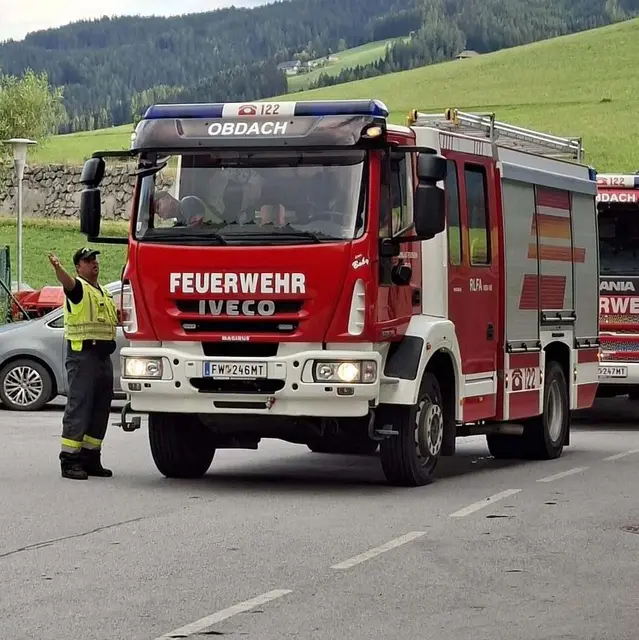Die Feuerwehr Obdach war bei der Suchaktion gefragt.
