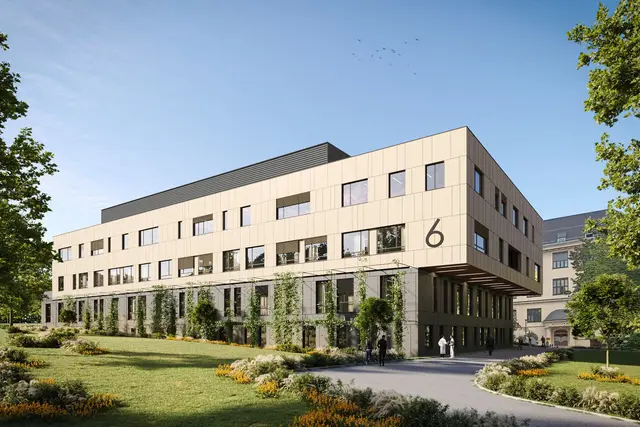 Im Pavillon werden Bettenstationen für Chirurgie, Augen- und HNO-Abteilungen, Ambulanzen sowie ein OP-Zentrum untergebracht. | Foto: MJMHUP