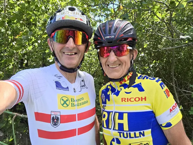 Gerald Leutgeb und Leopold Haselmann erreichten nach 01:12:11,45 Stunde das Ziel und erreichten den 3. Platz. | Foto: Gerald Leutgeb