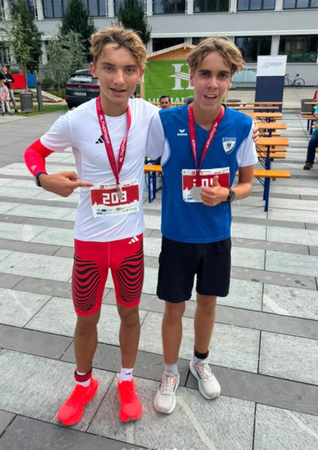 Christoph Müller und Alessio Thenner in Althofen. | Foto: Richard Nudl/PSV Leoben