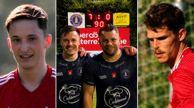 Von links: Benedikt Brunner (Gutau), Dominik Seyr und Dominik Mayrwöger (beide Hagenberg) sowie Michael Würzl (Lasberg). | Foto: MeinBezirk Freistadt