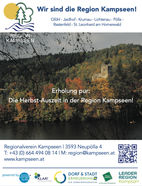 Herbstauszeit in der Region Kampseen | Foto: LEADER Region Kampseen