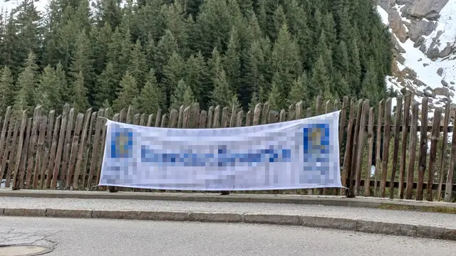 Werbebanner in freier Natur | Foto: TBW Est. Stubai