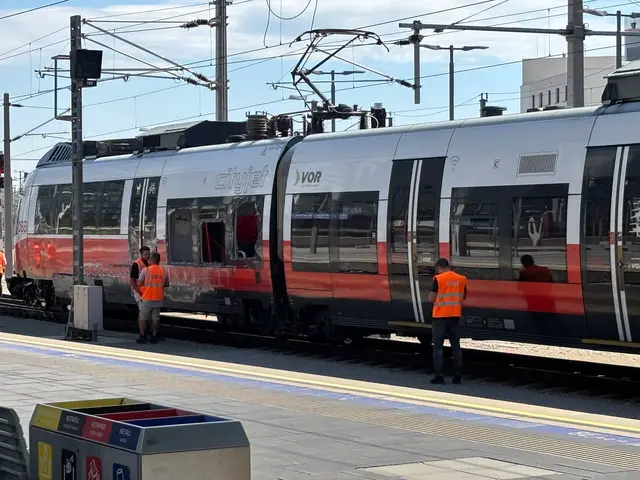 Der Cityjet wurde seitlich schwerer beschädigt. | Foto: z.V.g.