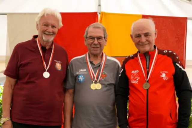 Johann Bacher (Sölden) erweiterte seine Medaillensammlung um insgesamt vier Medaillen, davon zwei in Gold