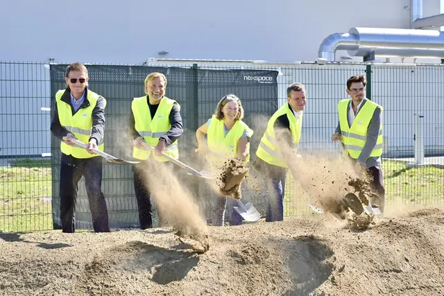 Am Mittwoch fand der Spatenstich für das neue Rechenzentrum in Graz statt.  | Foto: nexspace