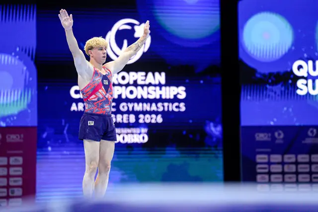 Gino Vetter sicherte sich bei der EM in Zagreb mit einer starken Mehrkampfleistung das WM-Ticket. | Foto:   Ferraro