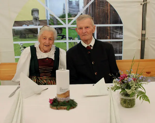 Das Jubelpaar Aurelia und Bartholomäus Gfrerer | Foto: Gemeinde Zederhaus