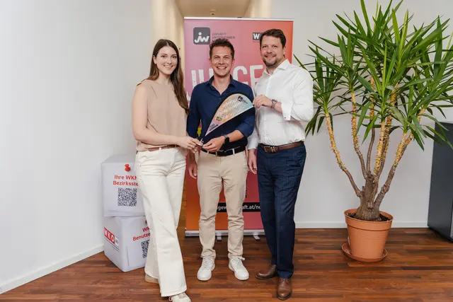 Das neu gewählte JW Team – v.l. Lilly Kaltenbrunner, Tobias Printz und Clemens Nöstler. | Foto: Printz