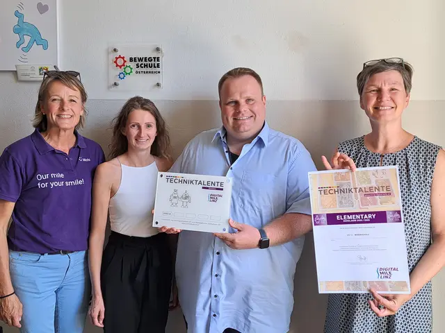 Auch die VS 14 erhielt das Gütesiegel für ihre Teilnahme. | Foto: Digital Mile Linz