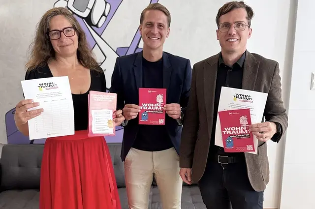 Mochar und Rabitsch trafen Michael Lindner zu einem Gespräch. | Foto: SPÖ Klagenfurt
