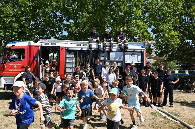 Das Ferienspiel endete mit dem traditionellen Fest bei der Feuerwehr. | Foto: Pohl