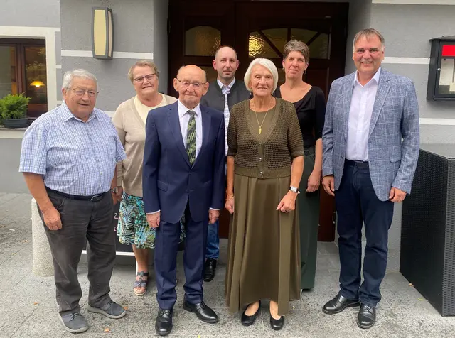 Josef Egger, Notburga Egger, Johann Gassner, Mathias Hörlesberger, Monika Gassner, Irmgard Wagner, Bgm. Thomas Raidl
 | Foto: Marktgemeinde Sonntagberg